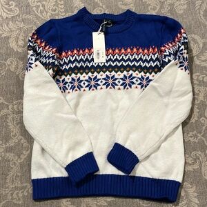 Janie and Jack beautiful Fair Aisle Sweater-New